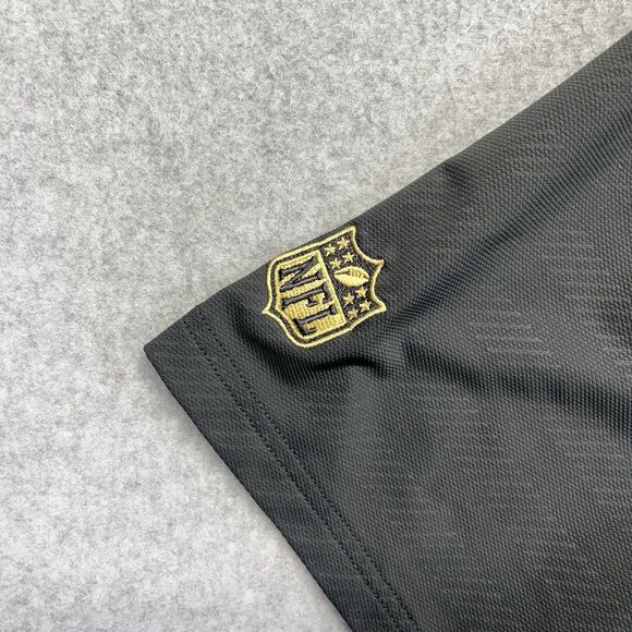 Nike Dri-Fit NFL New Orleans Saints Polo Shirt Men’s Medium Gray Golf Activewear - Picture 4 of 14